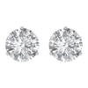 14k White Gold 6.5mm Round Forever Brilliant® Moissanite Earrings