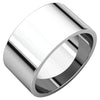 Sterling Silver 10mm Flat Band (Size 6.5)