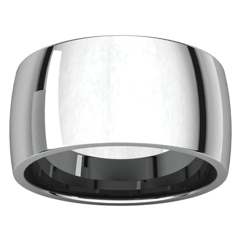 Palladium 10mm Light Comfort Fit Band, Size 7.5