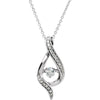 14k White Gold 1/8 ctw. Diamond 16-18-inch Mystara« Necklace