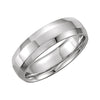 6 mm Comfort-Fit Beveled Edge Wedding Band Ring (Size 6 )