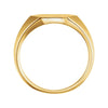 14k Yellow Gold Signet Ring, Size 7