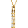 14k Yellow Gold Journey Diamond Necklace
