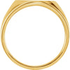 14k Yellow Gold Signet Ring, Size 11
