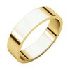 05.00 mm Flat Band in 14K Yellow Gold ( Size 9.5 )