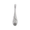 14K White Gold Hammered Teardrop Pendant