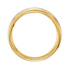 14K Yellow & White 6mm Comfort-Fit Band Size 9