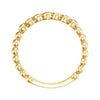 14k Yellow Gold Aquamarine Stackable Ring , Size 7