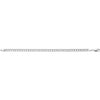 14k White Gold 4mm Solid Charm 7" Bracelet