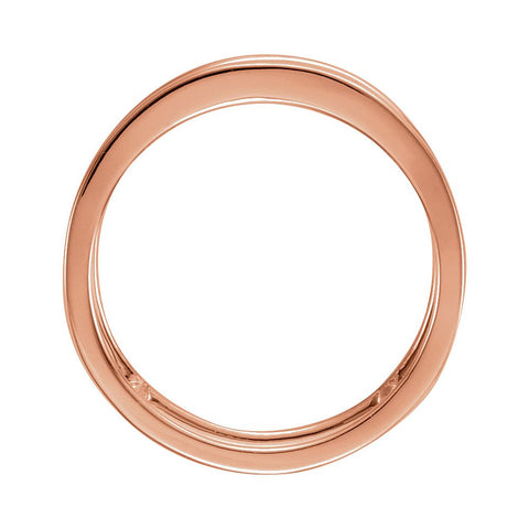 14k Rose Gold Freeform Ring Size 7