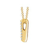 14k Yellow Gold .05 CTW Diamond Bar 16-18" Necklace