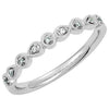 0.04 CTTW Diamond Ring in 14k White Gold (Size 6 )