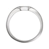 14k White Gold 2mm Band for Solitaire Mounting Series #15720043 and #15720095