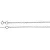 Rolo Chain with Spring Ring in Sterling Silver ( 18 Inch )