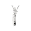 14k White Gold 1/5 CTW Diamond Petite Crown 16.45" Necklace