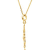 14k Yellow Gold Decorative Dangle 18" Necklace