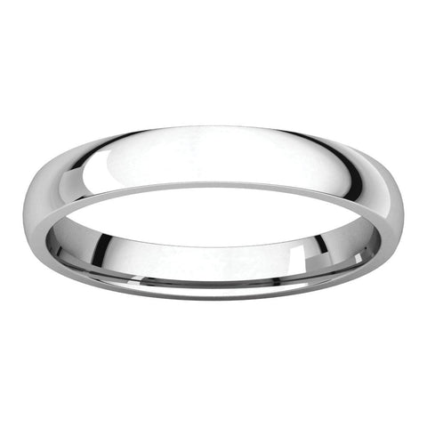 Platinum 3mm Light Comfort Fit Band, Size 5