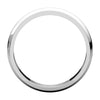 Sterling Silver 4mm Half Round Edge Band, Size 11