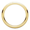 14k Yellow Gold 6mm Knife Edge Comfort Fit Band, Size 11