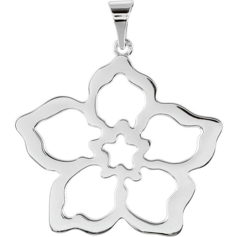 Sterling Silver Forget Me Not Pendant