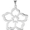 Sterling Silver Forget Me Not Pendant