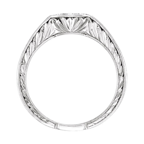 14k White Gold 1/4 CTW Diamond Band, Size 6