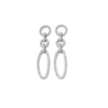 14k White Gold Diamond Earrings