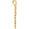 14k Yellow Gold 1/8 CTW Diamond Cross Pendant