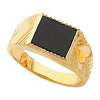 Men's Ring Mounting For Onyx in 14K Yellow Gold (Size 10)