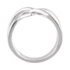 14k White Gold Freeform Ring, Size 7