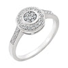 14k White Gold 1/5 ctw. Diamond Ring, Size 7