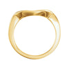 14k Yellow Gold Band for 9.4mm Engagement Ring, Size 6