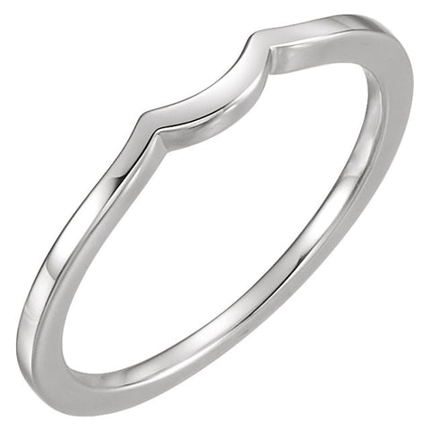 14k White Gold Diamond Band , Size 7