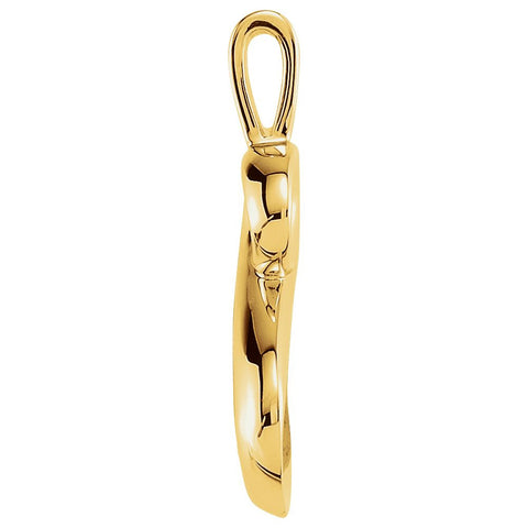 14k Yellow Gold Freeform Pendant