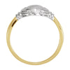 14K Yellow & White Men's Claddagh Ring, Size 11