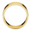 14k Yellow Gold 10mm Flat Band, Size 11