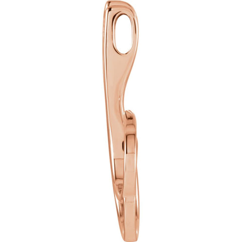 14k Rose Gold Freeform Pendant