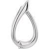 14k White Gold Freeform Pendant