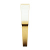 14k Yellow Gold 4mm Flat Tapered Band, Size 6