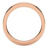 14k Rose Gold 5mm Flat Comfort Fit Band, Size 7