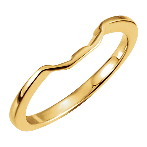 14k Yellow Gold 4mm Band , Size 6
