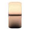 14k Rose Gold 10mm Half Round Band, Size 7