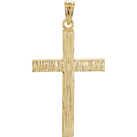 14k Yellow Gold Cross Pendant