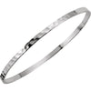 Sterling Silver Bangle Bracelet with a hammer finish- 3.25 mm