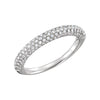 14K White Gold 3/8 CTW Diamond Pav? Ring (Size 6)