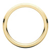 14k Yellow Gold 4mm Knife Edge Comfort Fit Band, Size 10