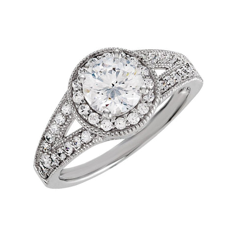 Sterling Silver Cubic Zirconia Ring Size 8
