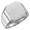 Sterling Silver Men's Signet Ring (Size 10)