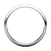 Continuum Sterling Silver 4mm Half Round Light Band, Size 6