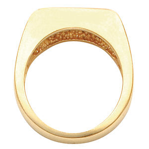 14K Yellow & White Men's Ring , Size 11